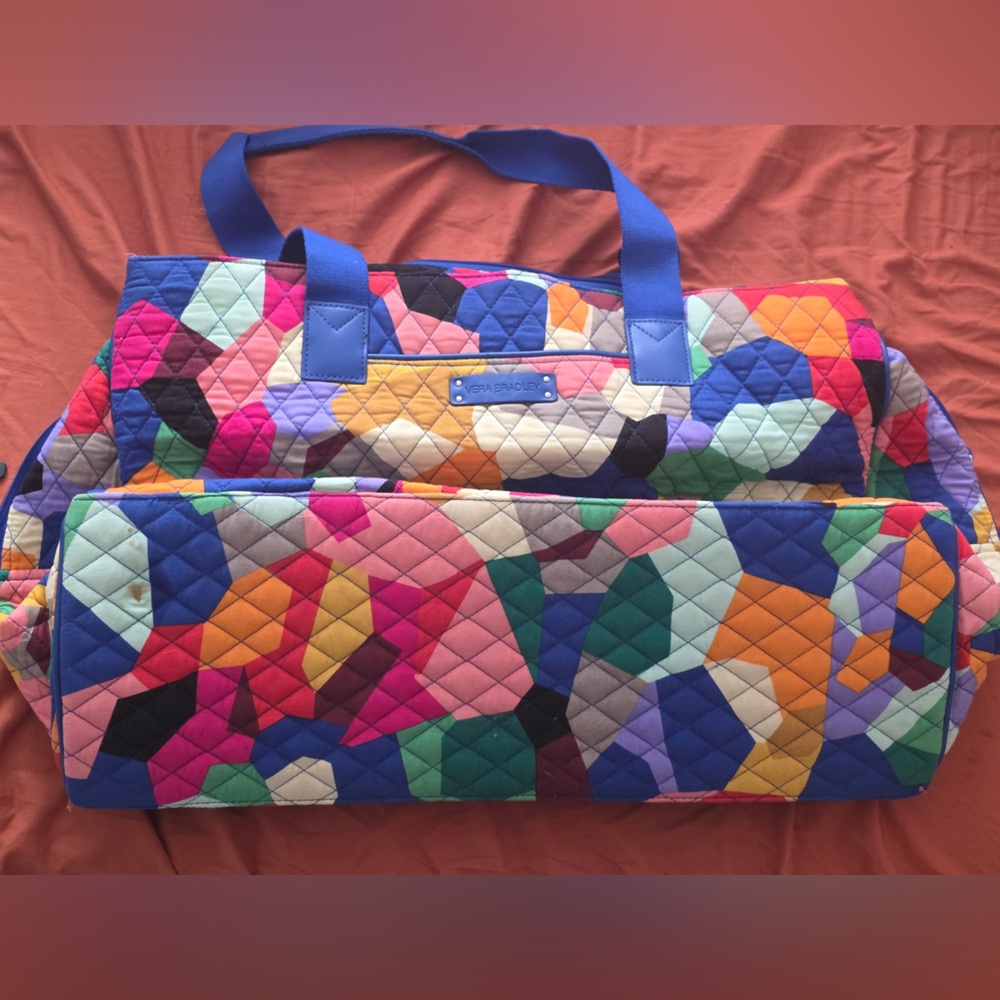 Vera Bradley Multicolor Quilted Travel Bag